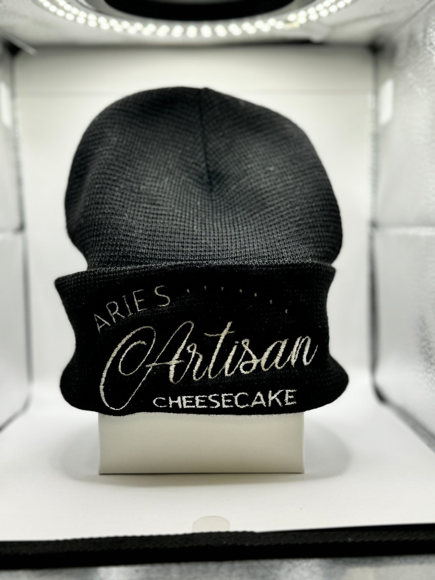 Arie's Artisan Cheesecake Beanie