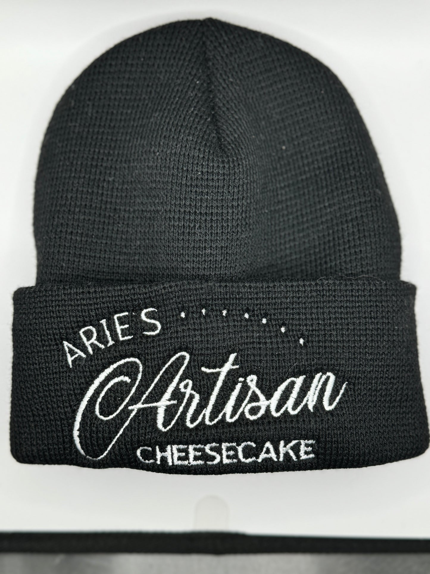 Arie's Artisan Cheesecake Beanie