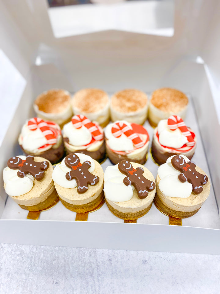 holiday flavor cheesecake minis